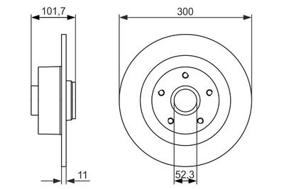 0986479573 BOSCH Тормозной диск