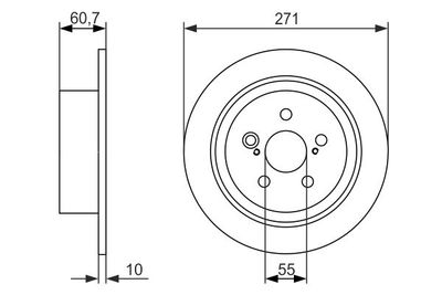 0986479613 BOSCH Тормозной диск