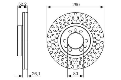 0986479626 BOSCH Тормозной диск