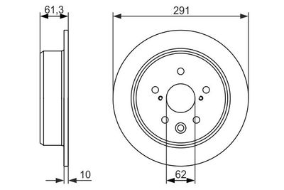 0986479657 BOSCH Тормозной диск