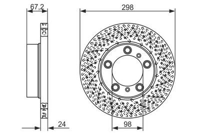 0986479675 BOSCH Тормозной диск