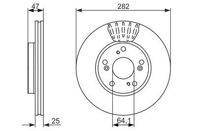 0986479686 BOSCH Тормозной диск