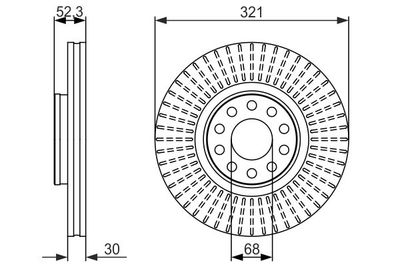 0986479690 BOSCH Тормозной диск