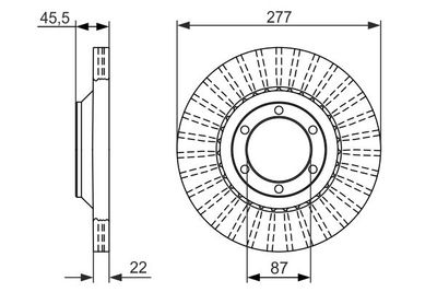 0986479702 BOSCH Тормозной диск