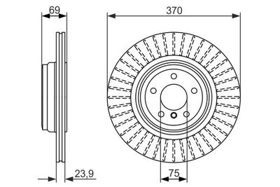 0986479730 BOSCH Тормозной диск