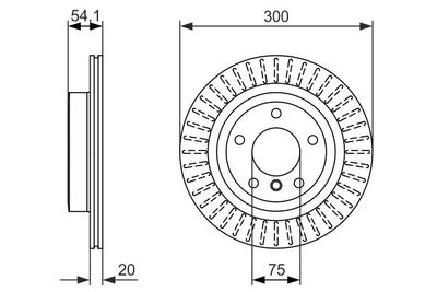 0986479775 BOSCH Тормозной диск