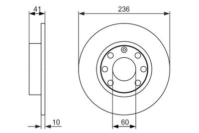 0986479829 BOSCH Тормозной диск