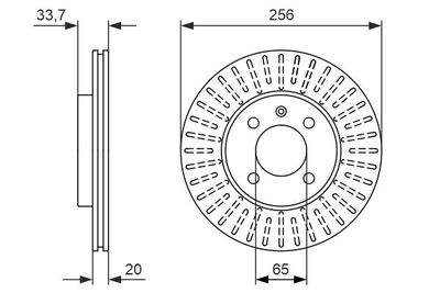 0986479853 BOSCH Тормозной диск