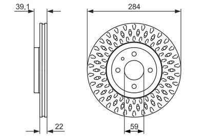 0986479907 BOSCH Тормозной диск