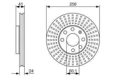 0986479917 BOSCH Тормозной диск