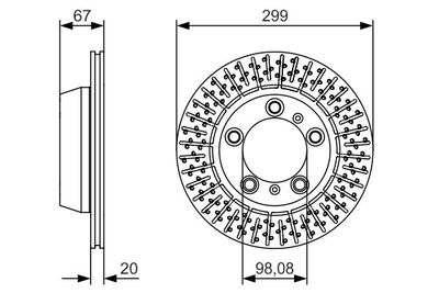 0986479A09 BOSCH Тормозной диск