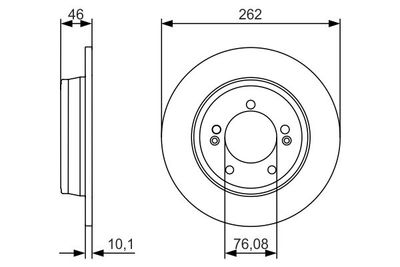 0986479A16 BOSCH Тормозной диск