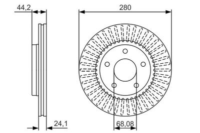 0986479A19 BOSCH Тормозной диск