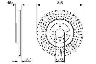 0986479A24 BOSCH Тормозной диск