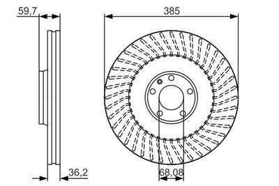 0986479A31 BOSCH Тормозной диск