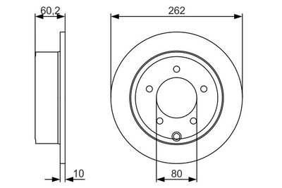 0986479A39 BOSCH Тормозной диск