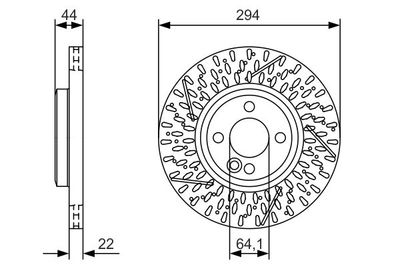 0986479A69 BOSCH Тормозной диск