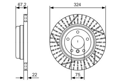 0986479A78 BOSCH Тормозной диск