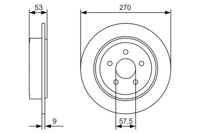 0986479A79 BOSCH Тормозной диск