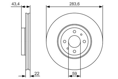 0986479S01 BOSCH Тормозной диск