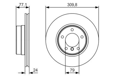 0986479S29 BOSCH Тормозной диск