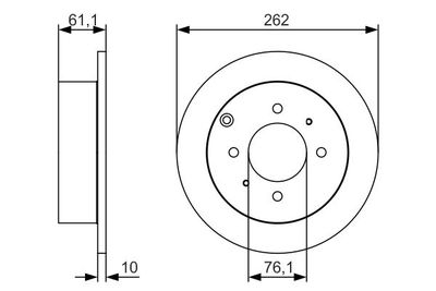 0986479S68 BOSCH Тормозной диск