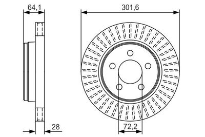 0986479U04 BOSCH Тормозной диск