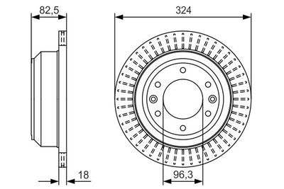 0986479U29 BOSCH Тормозной диск