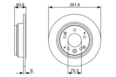 0986479V78 BOSCH Тормозной диск