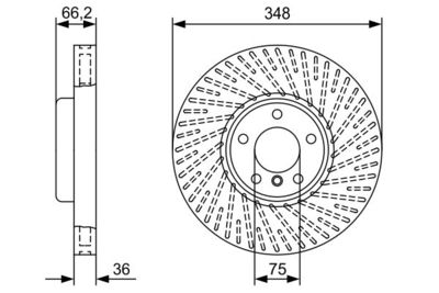 0986479W20 BOSCH Тормозной диск