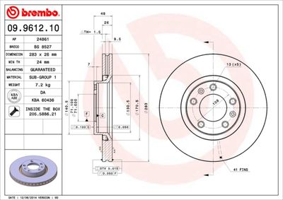 BS8527 BRECO Тормозной диск