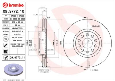 BS8585 BRECO Тормозной диск