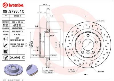 0997931X BREMBO Тормозной диск