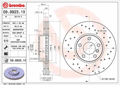 0999231X BREMBO Тормозной диск