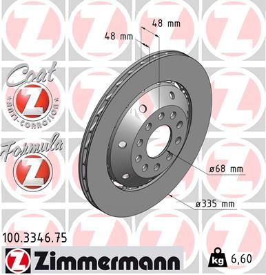 100334675 ZIMMERMANN Тормозной диск