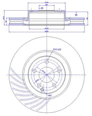 142014 CAR Тормозной диск