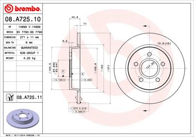 BS7790 BRECO Тормозной диск