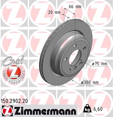 150290220 ZIMMERMANN Тормозной диск