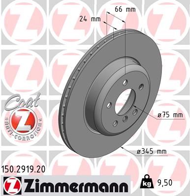 150291920 ZIMMERMANN Тормозной диск