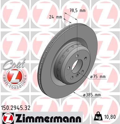 150294532 ZIMMERMANN Тормозной диск