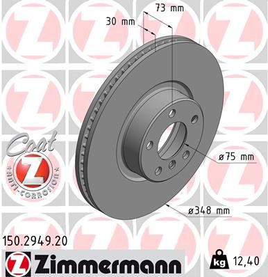 150294920 ZIMMERMANN Тормозной диск