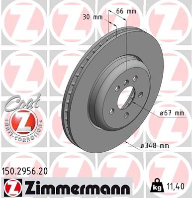 150295620 ZIMMERMANN Тормозной диск