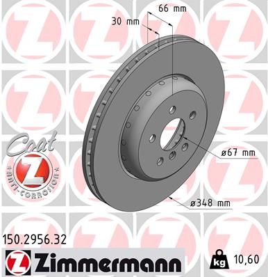 150295632 ZIMMERMANN Тормозной диск