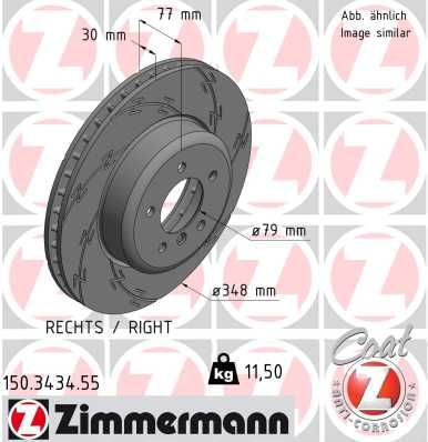 150343455 ZIMMERMANN Тормозной диск