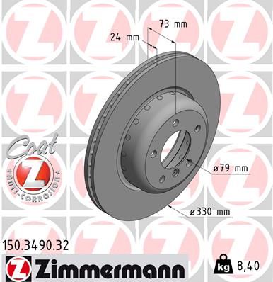 150349032 ZIMMERMANN Тормозной диск