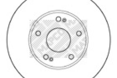 15122 MAPCO Тормозной диск