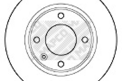 15307 MAPCO Тормозной диск