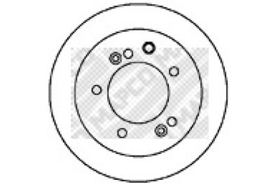 15578 MAPCO Тормозной диск
