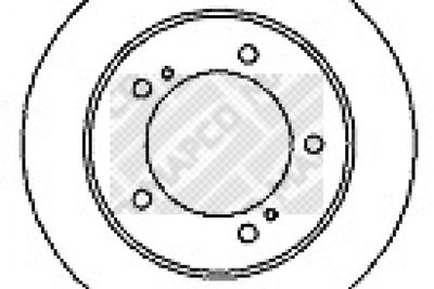 15591 MAPCO Тормозной диск