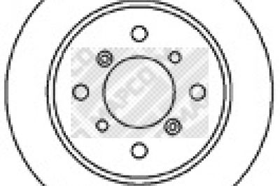 15595 MAPCO Тормозной диск